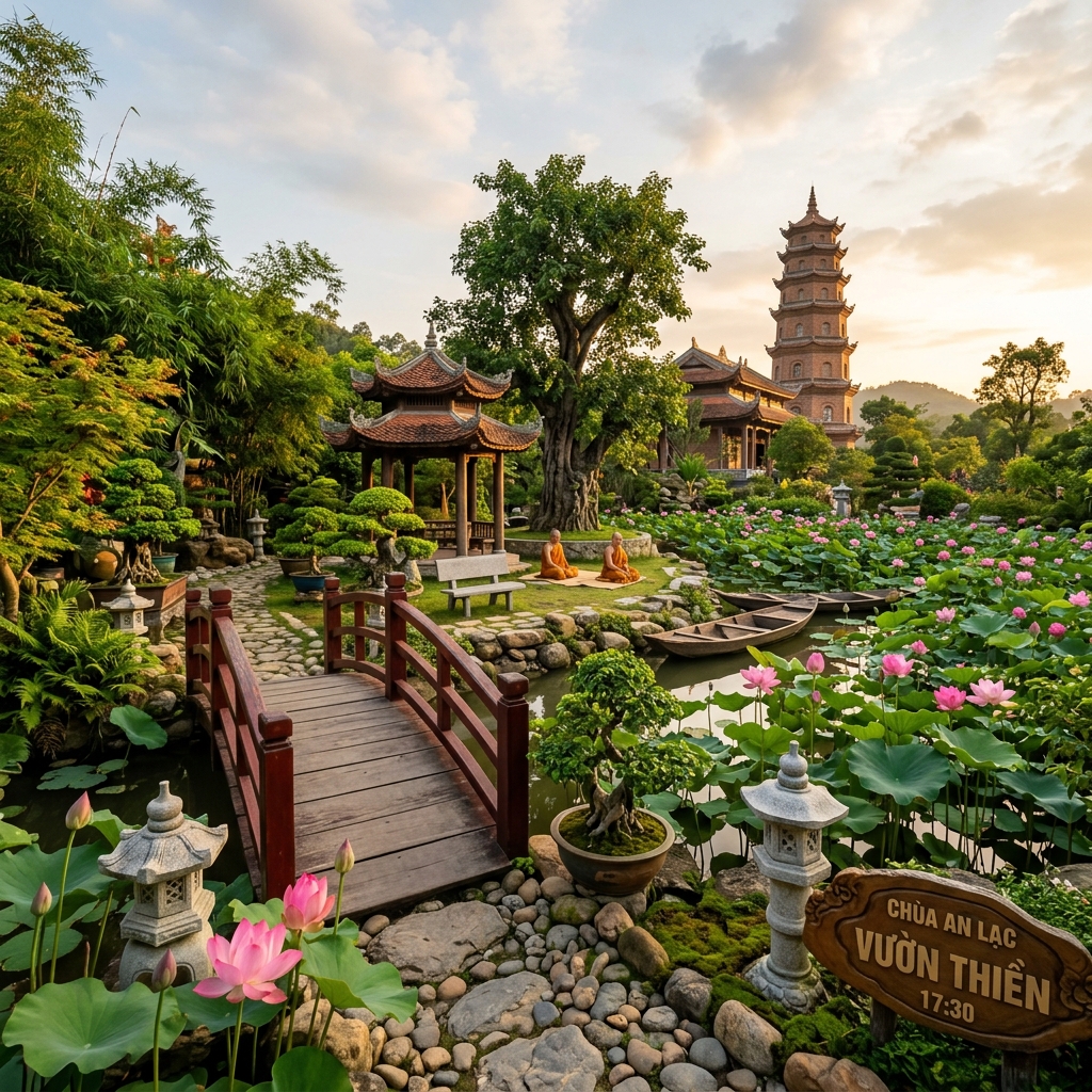 Vườn chùa Hồng Đức